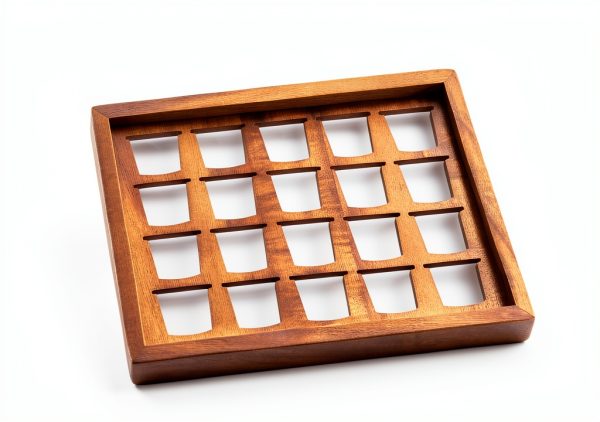 Acacia Wood Coffee Pod Tray ACBORN 2‑Pack Organizer-1