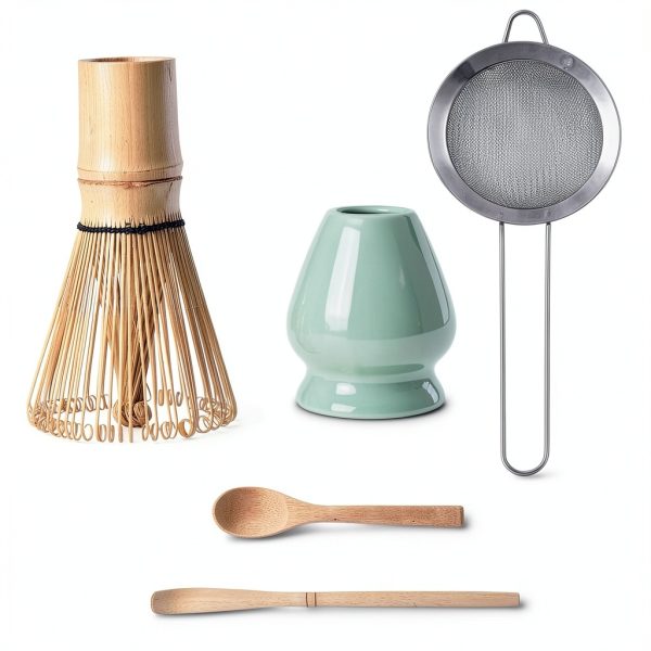 Matcha Whisk Set YEONHWA Bamboo Green 5 Pack-5