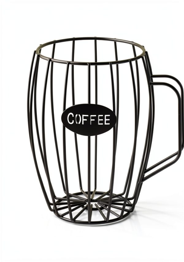 Coffee Pod Holder MOLIGOU Iron Round Design-3