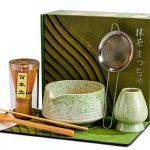 BEWOS Matcha Set Spring Collection Ceramic Bowl Bamboo Whisk-0