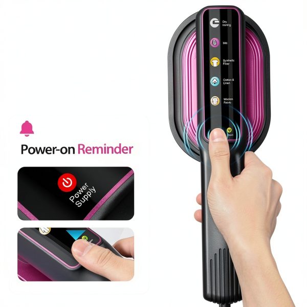 Flybroom Garment Steamer Purple 1200W Travel Wrinkle Remover-1