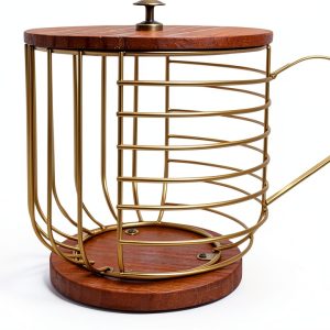 Nespresso Coffee Pod Holder Wood Finish Gold FIVE TWENTY CO.-0