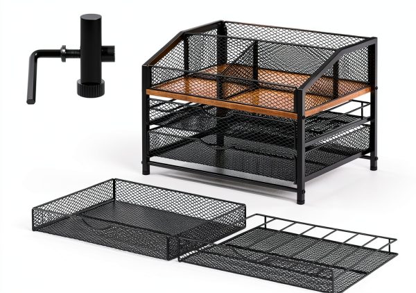 Segtenant Metal Coffee Organizer Square Design-4