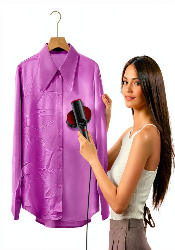 DRFLASH Garment Steamer Compact Rose Red Fast Heat Wrinkle-1