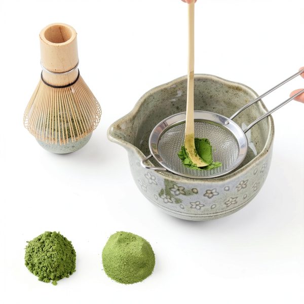 SGDD Matcha Whisk Set Bamboo Whisk Ceramic Bowl Gift-1