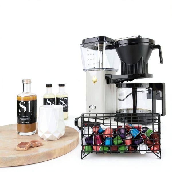 Black Coffee Pod Holder by ELLDOO Kitchen Storage-3
