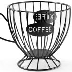 Coffee Pod Holder Metal Wire Basket SEEK RARE Kitchen-0