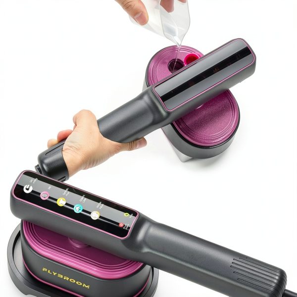 Flybroom Garment Steamer Purple 1200W Travel Wrinkle Remover-5