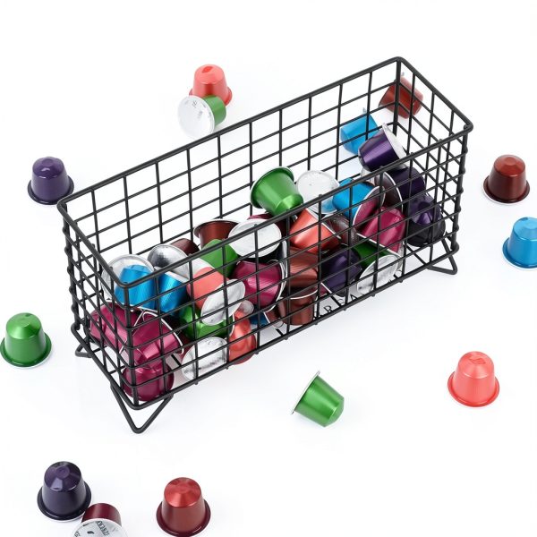Black Coffee Pod Holder by ELLDOO Kitchen Storage-2
