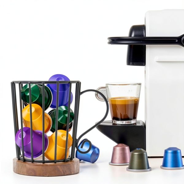 QWLWBU Matte Coffee Pod Holder - 7 Pods Capacity-3