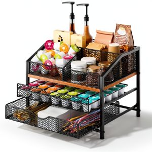 Segtenant Metal Coffee Organizer Square Design-0