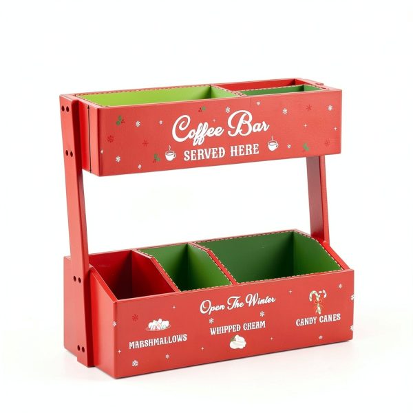Coffee Bar Storage Box Chunful Wood Organizer-1