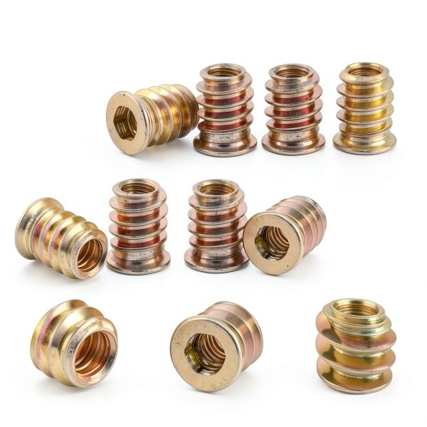 Threaded Inserts 32 Set - Hapric 1/4-20 Hex Furniture Bolts & Nuts-2