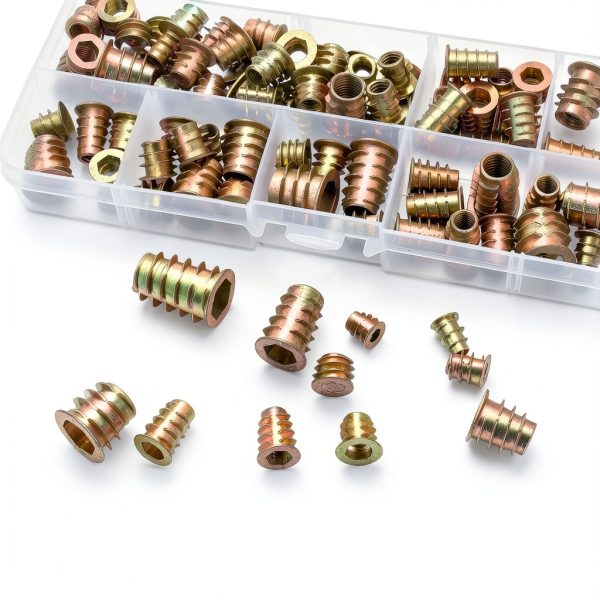 Threaded Inserts Nuts Assortment Kit qiwuhai 230pcs M4-M10 Fasteners-5
