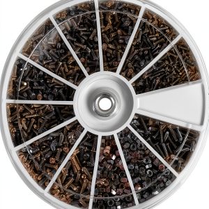 600Pcs Flat Head Screw Kit with Nuts for Watches & Appliances-0