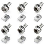 smseace 12Pack M6x16mm Battery Bolts & Nuts 304 Stainless Steel-0