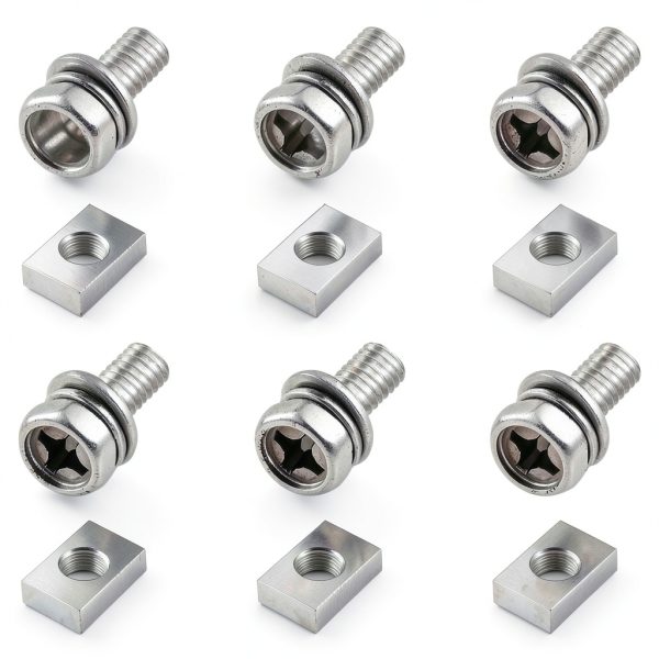 smseace 12Pack M6x16mm Battery Bolts & Nuts 304 Stainless Steel-0