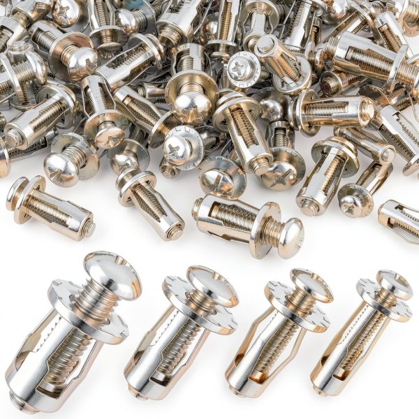 8PCS Jack Nuts Petal Screw Anchors Expansion Plugs Board Wall Fasteners Handware Fixing Screw Bolt Metal Rivetnut,M5*25mm Type 03-1