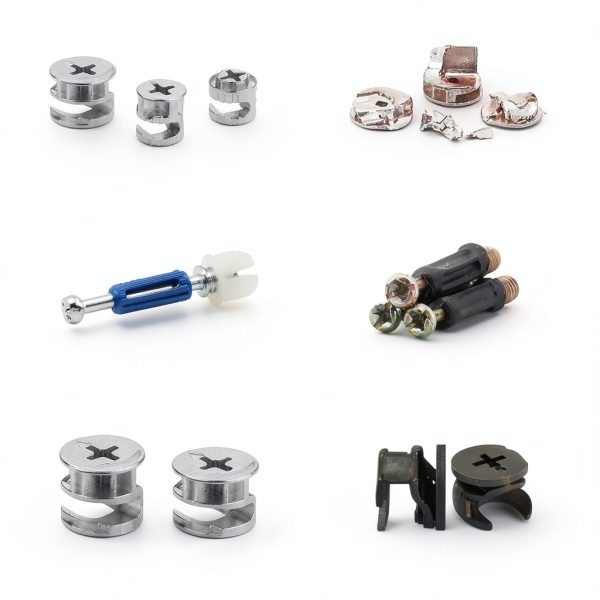 Mriuuod 120Pcs Cam Lock Furniture Kit 3-in-1 Eccentric Hardware-2