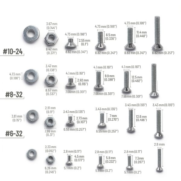 Mr. Pen Nuts and Bolts Kit 900 pcs Stainless Steel Phillips Head-2