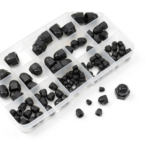 Hex Acorn Cap Nuts Kit by smseace 110pcs 6 Sizes M3-M10 Nylon Covers-3