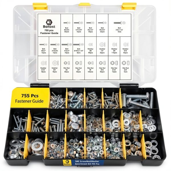 Hardware Assortment Kit Bonost with SAE & Metric Phillips, Grade 8.8-2
