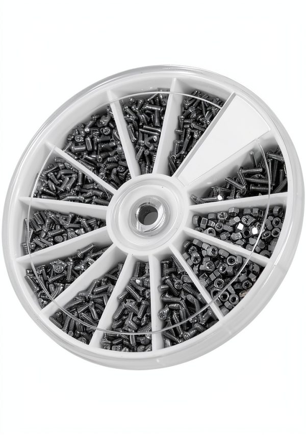 600Pcs Flat Head Screw Kit with Nuts for Watches & Appliances-8