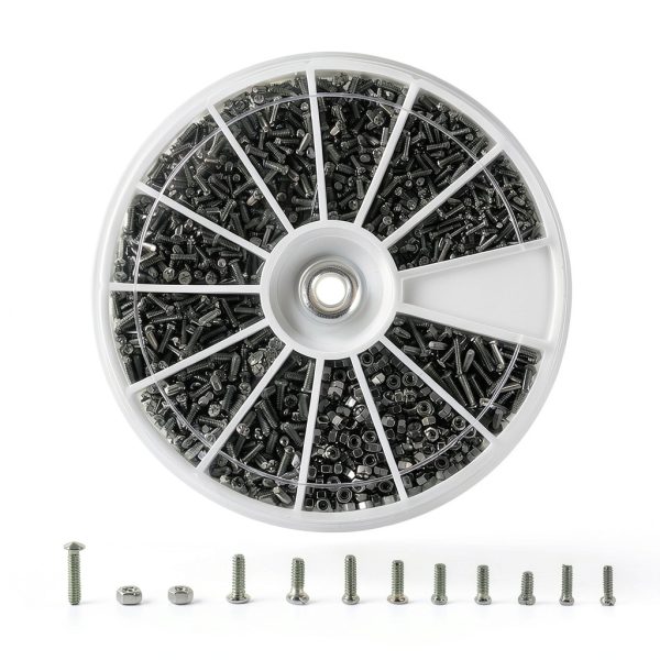 600Pcs Flat Head Screw Kit with Nuts for Watches & Appliances-4