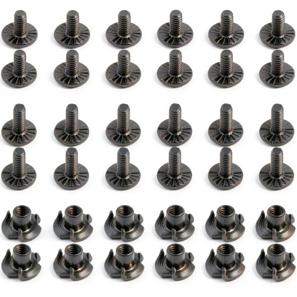 Gun Holster Screws Kit Longting 12-Set Carbon Steel Dacromet T-Nuts-0
