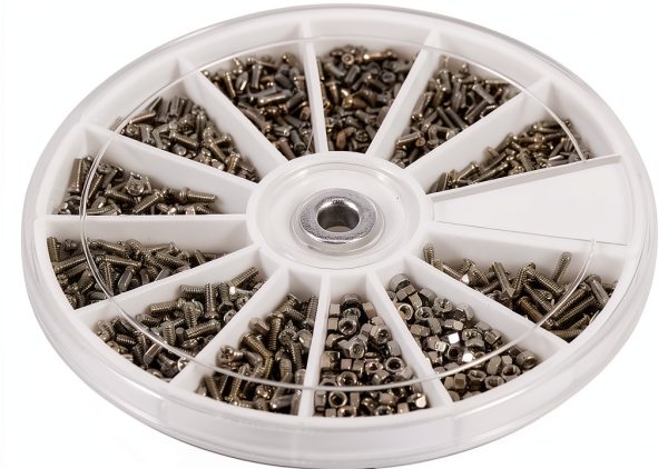 600Pcs Flat Head Screw Kit with Nuts for Watches & Appliances-2