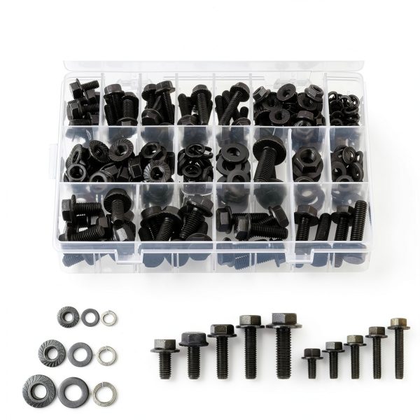 Mr. Pen Nuts and Bolts Assortment Kit 272pcs Black Carbon Steel 10.9-1