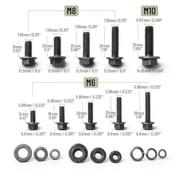 Mr. Pen Nuts and Bolts Assortment Kit 272pcs Black Carbon Steel 10.9-2