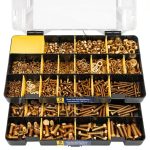 1380pcs Nuts and Bolts Kit Bonost Grade 8.8 Metric M4-M8 Zinc-0