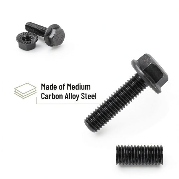 Mr. Pen Nuts and Bolts Assortment Kit 272pcs Black Carbon Steel 10.9-3